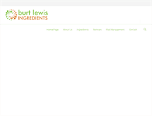 Tablet Screenshot of burtlewisingredients.com